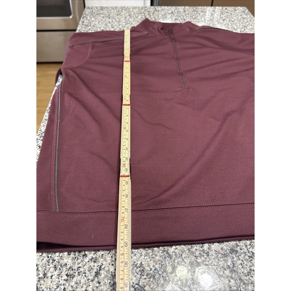 Ouray Sportswear 1/2 Zip Men's Burgundy Lined NWT Jacket Sz L Tech Fleece - Picture 6 of 10